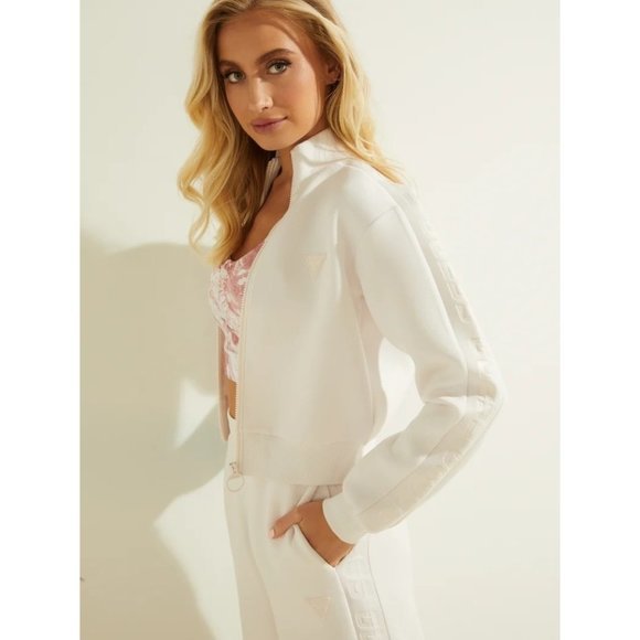 GUESS Scuba Allie Full Zip Jacket in Touch of Mauve - Medium - Picture 2 of 5